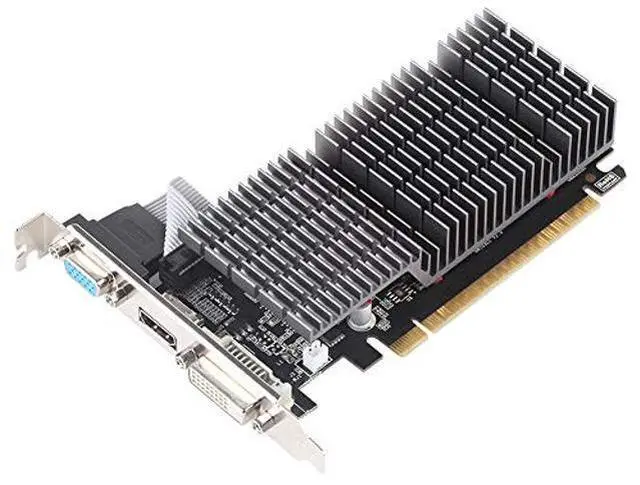 Alt view image 4 of 5 - maxsun GEFORCE GT 710 2GB Low Profile Ready Small Form Factor Video Graphics Card GPU Support DirectX12 OpenGL4.5, Low Consumption, VGA, DVI-D, HDMI, HDCP, Silent Passive Fanless Cooling System