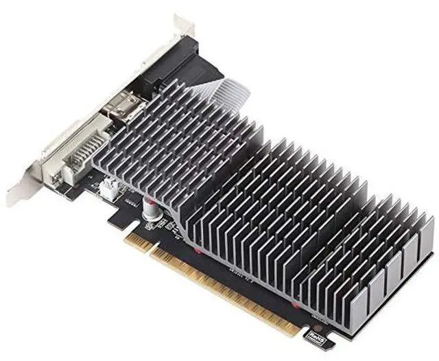 Alt view image 5 of 5 - maxsun GEFORCE GT 710 2GB Low Profile Ready Small Form Factor Video Graphics Card GPU Support DirectX12 OpenGL4.5, Low Consumption, VGA, DVI-D, HDMI, HDCP, Silent Passive Fanless Cooling System