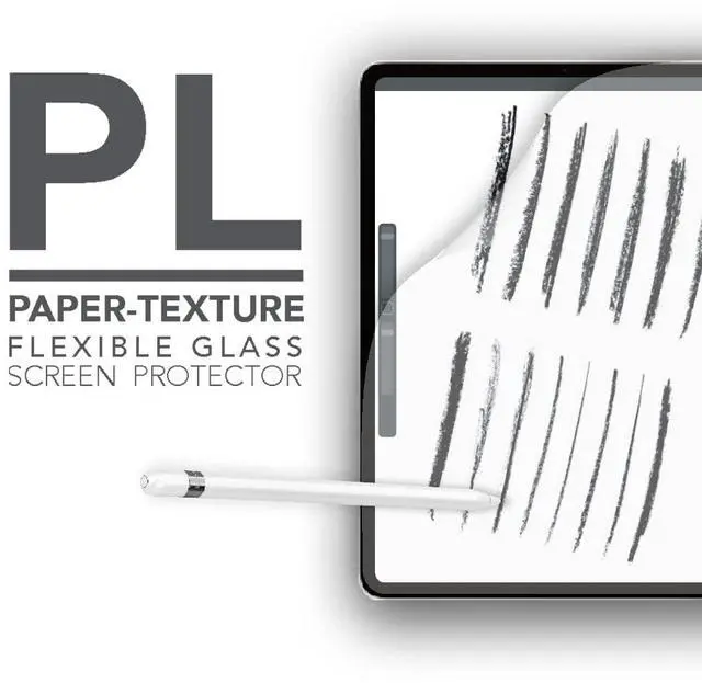 Alt view image 4 of 5 - ARMOR Flexible Glass Paper Texture Feel Screen Protector for iPad Pro 11" (1st/2nd/3rd/4th GEN) / iPad Air 10.9" (4th/5th GEN), Anti-Glare with Blue Light Filter