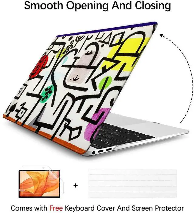 Alt view image 3 of 5 - Berkin Arts for MacBook Pro 16 Inch Cover A3403 A3186 A2991 A2780 A2485 (2024-2021) with M4/M3/M2/M1 Pro/Max Chip with Keyboard Cover & Screen Protector Naive Art (Picture of A Journey by Paul Klee)