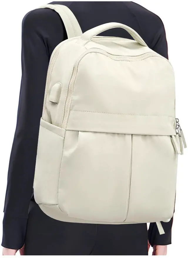 Main image of CADOLIM Beige Large Travel Backpack For Women Laptop Backpack Carry On Backpack For Airplanes College Backpacks For Women Men Waterproof Gym Work Backpack For Travel