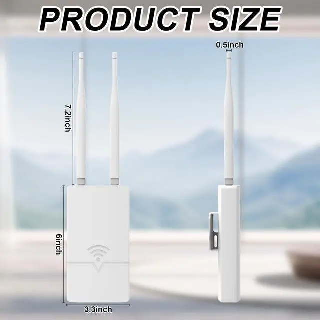 Alt view image 5 of 5 - Outdoor Starlink WiFi Extender for Starlink Gen 3 Router, 300Mbps Starlink Signal/WiFi Repeater, 0.3KM Signal Coverage, IP65 Waterproof, Up to 56 Devices for Farm/Yard/RV/Campsite