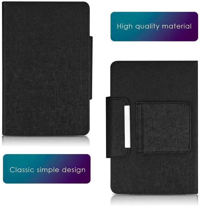 Alt view image 2 of 5 - DETUOSI Universal 8.0 inch Android Tablet Case with Keyboard, Removable Wireless Bluetooth Keyboard + PU Leather Folio Book Cover + Stand, Travel Portable Sleeve for iOS/Android/Windows System Tablet