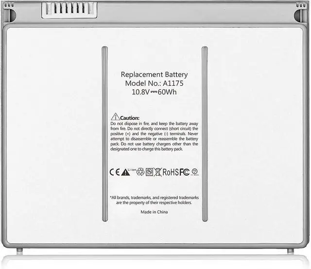 Main image of HBFVG A1175 A1260 A1211 A1226 A1150 (only for 2006 2007 2008 Version) Laptop Battery Replacement for MacBook Pro 15 inch MA348 M6099 MA348/A MA348G/A MA348J/A (10.8V 60wh)