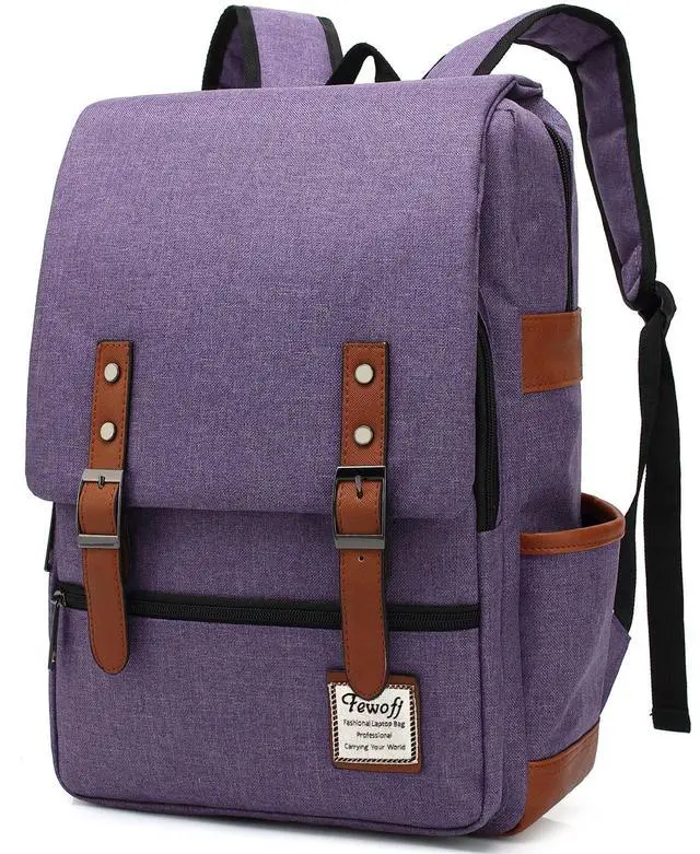 Main image of FEWOFJ 15.6 inch Laptop Backpack College School Backpacks for Women Men Work Business School Travel (Purple)