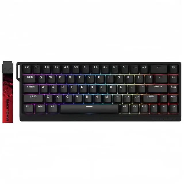 Main image of FKZ MADLIONS MAD 68 HE Rapid Trigger RGB Gaming Keyboard,65% Hall Effect Magnetic Switch Adjustable Actuation 8K Hz Hyper-Polling Rate Hot Swap Wired Mechanical Keyboard Custom Software (Black)