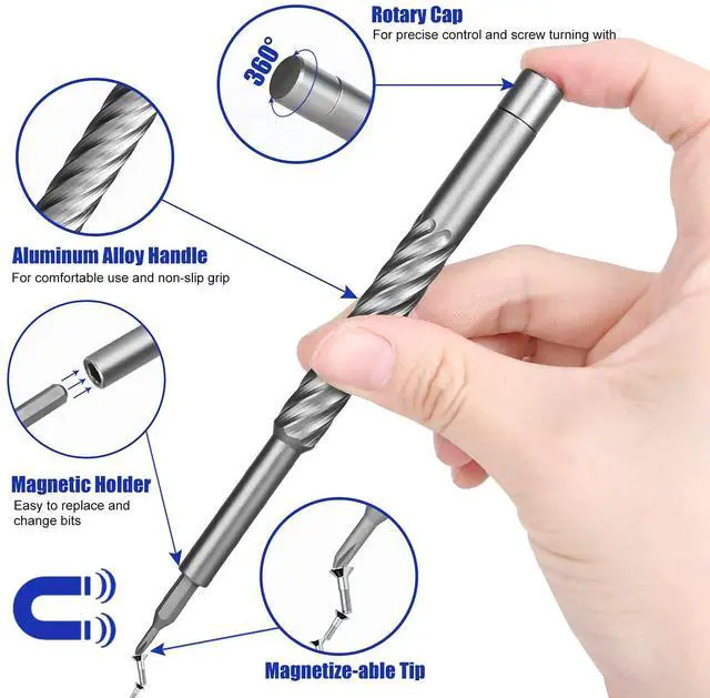 Alt view image 3 of 5 - HengTianMei 142 in 1 Precision Screwdriver Set Professional Magnetic Repair Tool Kit for Computer, Laptop, Xbox, Macbook, Game Console (H1128)