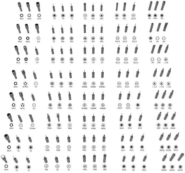 Alt view image 5 of 5 - HengTianMei 142 in 1 Precision Screwdriver Set Professional Magnetic Repair Tool Kit for Computer, Laptop, Xbox, Macbook, Game Console (H1128)