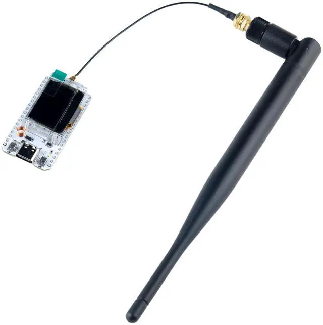 Main image of ESP32 LoRa V3 915MHz ESP32S3 WiFi BT Development Board with 0.96" OLED Display + 5DBi LoRa Antenna, SX1262 LoRa32 Kit for Arduino Meshtastic IoT