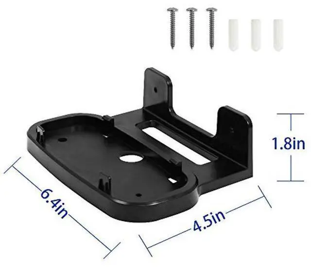 Alt view image 4 of 5 - Wall Mount Holder for ASUS ZenWiFi AX Whole-Home Tri-Band Mesh WiFi 6 System (XT8)(CT8)(XT9),Simple and Sturdy Wall Mount Holder Stand Bracket by HOLACA (2 Pack, Black)
