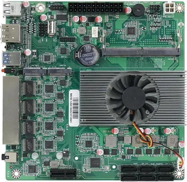 Main image of HKUXZR N150 Industrial Motherboard NAS 4 Cores 4 Threads Low Power Processor 4x2.5G i226 Network M.2 Slot 6xSATA DP HDMI 2.0 PCIE x1 .1*M2_ SSD NVME/NGFF+ 1*M.2_ NVME