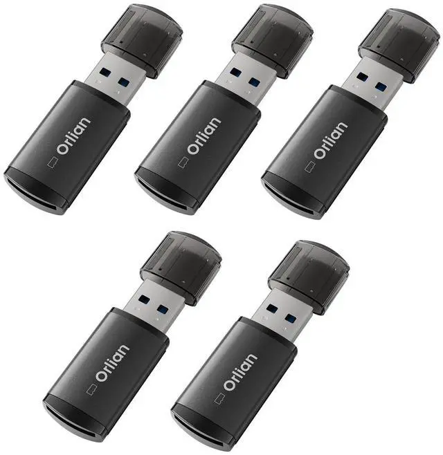 Main image of 5 Pack USB 3.0 Micro SD Card Reader, 5Gbps Speed SD Card Adapter Compatible with Windows, MAC MacBook Pro/Air, iPhone 15 Pro/Max, Android and More, Black(Micro SD Card Not Included)