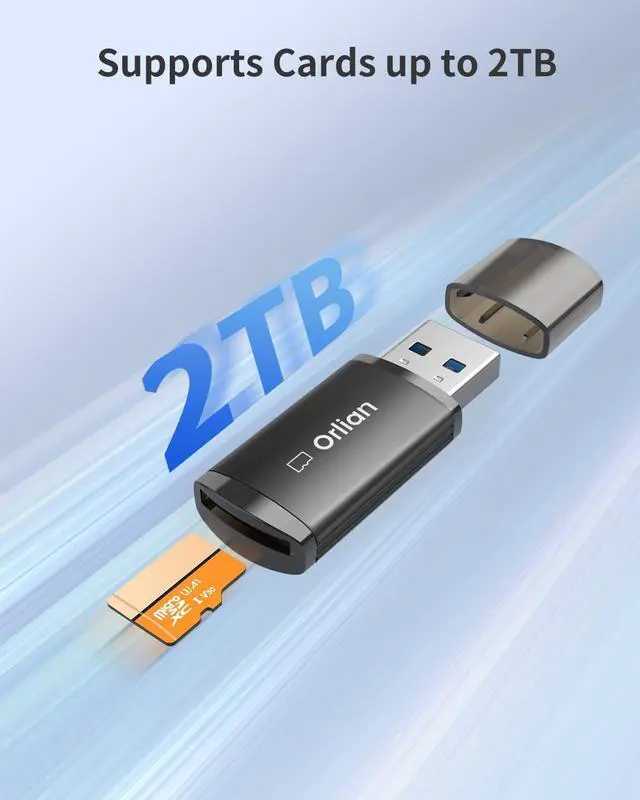 Alt view image 5 of 5 - 5 Pack USB 3.0 Micro SD Card Reader, 5Gbps Speed SD Card Adapter Compatible with Windows, MAC MacBook Pro/Air, iPhone 15 Pro/Max, Android and More, Black(Micro SD Card Not Included)