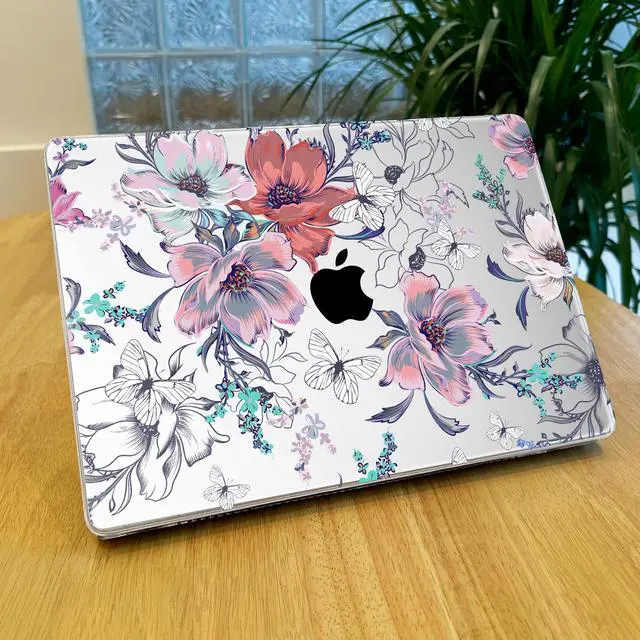 Alt view image 3 of 5 - Lepeoac for MacBook Pro 16 inch Case 2021 2022 2023 2024 Release A3186 A3403 M4 A2991 M3 A2780 M2 A2485 M1 Pro/Max, Hard Shell Case with Screen Protector & Keyboard Cover, Floral C319