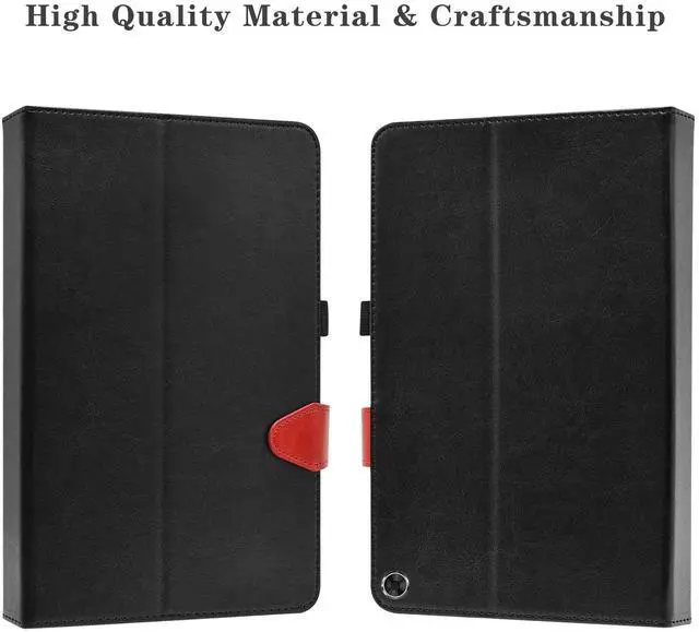 Alt view image 4 of 5 - LiuShan Compatible Onn 10.1 Gen 3 Tablet Keyboard Case, Detachable Keyboard Standing PU Leather Cover for Onn 10.1 inch Gen 3 (2022 Model:100071485) Tablet, Black