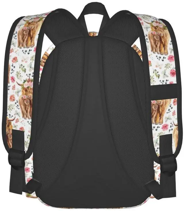 Alt view image 4 of 5 - Zisqerts Highland Cow Backpack 16 Inches Lightweight Travel Laptop Backpack