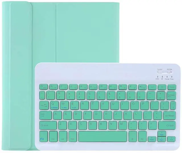Main image of Lrufodya iPad Keyboard Case for iPad Mini 1 2 3 4 5 with Detachable Keyboard and Pen Holder, Slim Smart Auto Sleep/Wake Cover Case (Mint)