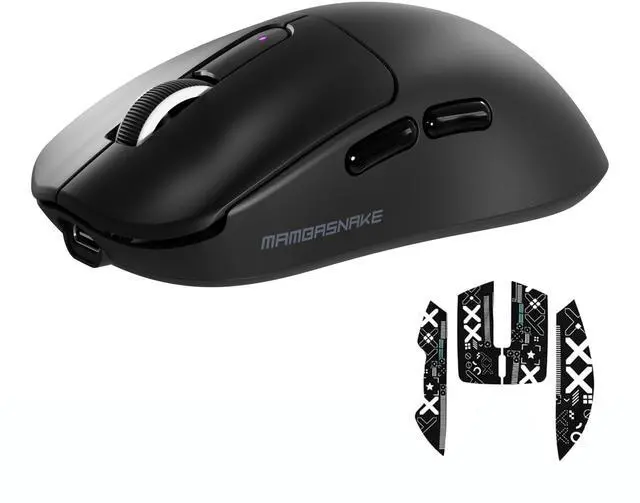 Main image of MAMBASNAKE M3 Wireless Gaming Mouse,40K DPI,39g Lightweight Gaming Mouse,PAW3395PRO Optical Sensor,Tri-Mode BT5.1/2.4G/USB-C PC Game Mice,Programmable Buttons,300mAh Battery for PC/Laptop/Mac-Griptape