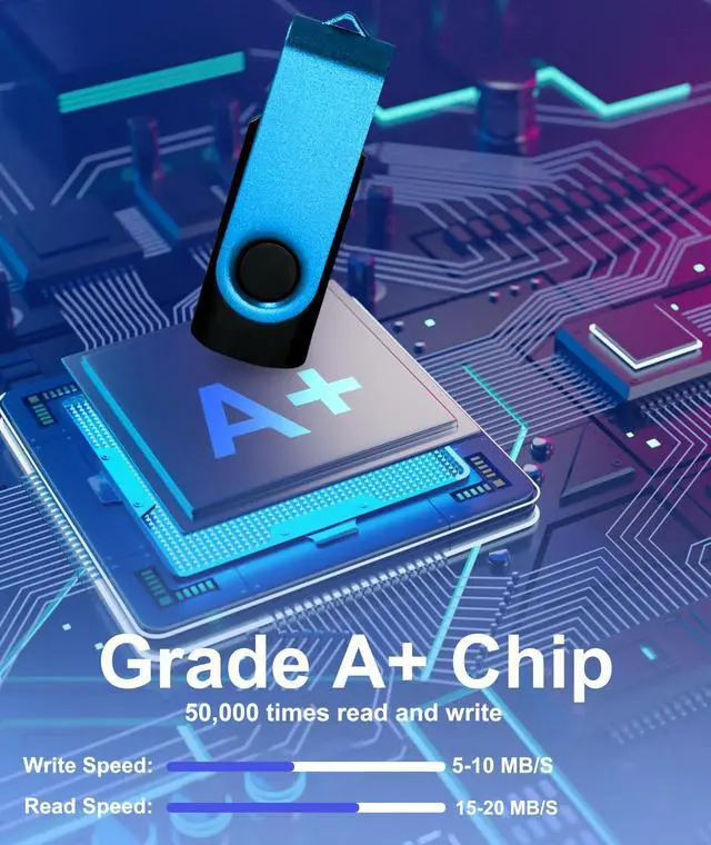 Alt view image 2 of 5 - USB Drives 16GB USB 2.0 Flash Drive 10 Pack Nicepicten Thumb Drive Colorful Swivel Zip Jump Drive Memory Stick Pendrive USB Storage Flash Drive 16GB Ideal for Home & Office Shared Data Storage