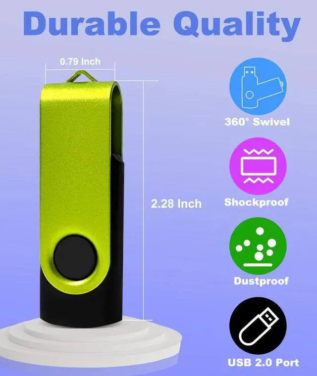 Alt view image 5 of 5 - USB Drives 16GB USB 2.0 Flash Drive 10 Pack Nicepicten Thumb Drive Colorful Swivel Zip Jump Drive Memory Stick Pendrive USB Storage Flash Drive 16GB Ideal for Home & Office Shared Data Storage