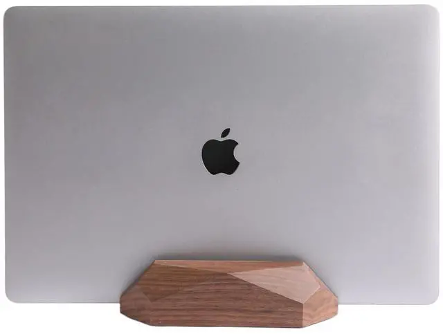 Main image of Nuvograin Adjustable Vertical Laptop Stand, MacBook Holder Wood, Wooden Laptop Stand,Vertical Laptop Holder for Desk, Width Adjustable Dock Fits All MacBook/Surface Pro