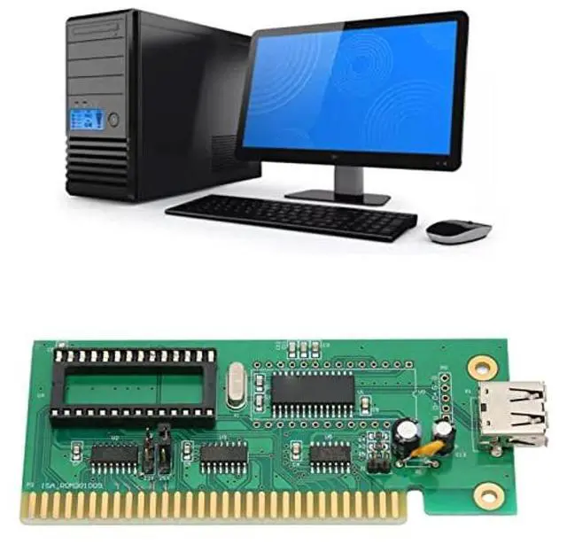 Alt view image 4 of 5 - ISA to USB Card, PCB ISA to USB Adapter Card Supports Hot Swappable U Disk, ISA to USB Adapter Board for Win 3.X for Win 95 98 ME, ISA to USB Card for Industrial Control