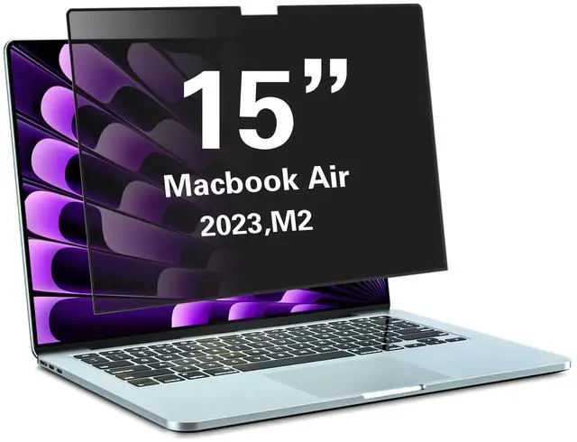 Main image of PYS(r) Privacy Screen MacBook Air 15 inch Compatible with MacBook Air 15.3 Inch Newly Release(2023-2024),Model A3114/A2941 with M3/M2 Chip,Laptop Privacy Screen Shield/Removable/Anti-Spy/Bubble Free