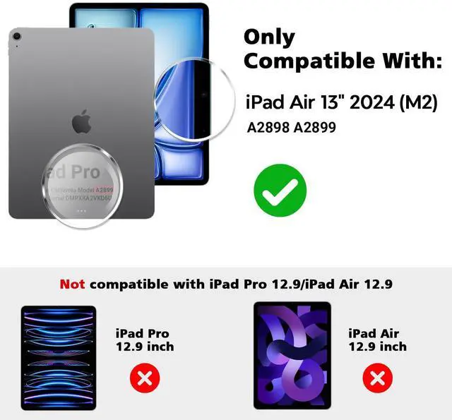 Alt view image 2 of 5 - PYS Privacy Screen Protector for iPad Air 13 Inch M3 2025 & M2 2024, Nano Detachable 30-Degree Privacy Filter, Reusable & Removable, Matte Finish Anti-Glare, Anti-Scratch, Easy Installation