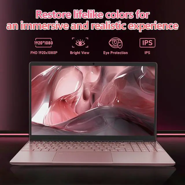 Alt view image 4 of 5 - Molegar 15.6" Student Laptop with Backlit Keyboard|16GB RAM 1TB SSD Laptop Computer|1920×1080 FHD Eye Protection Display|Fingerprint|38Wh Large Capacity Battery|180°Open Angle|WiFi|Webcam|BT 4.2|HDMI