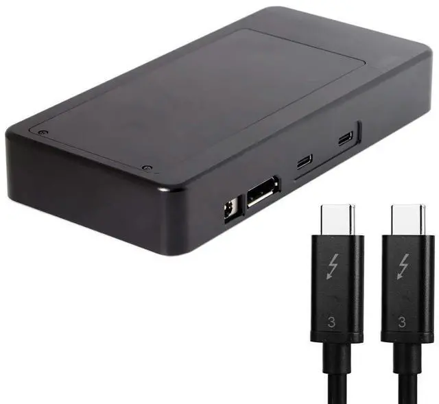 Alt view image 4 of 5 - Cablecc USB4 USB4.0 to Dual NVME AHCI NGFF M-Key SSD Raid Docking & Displayport Cartridge Adapter