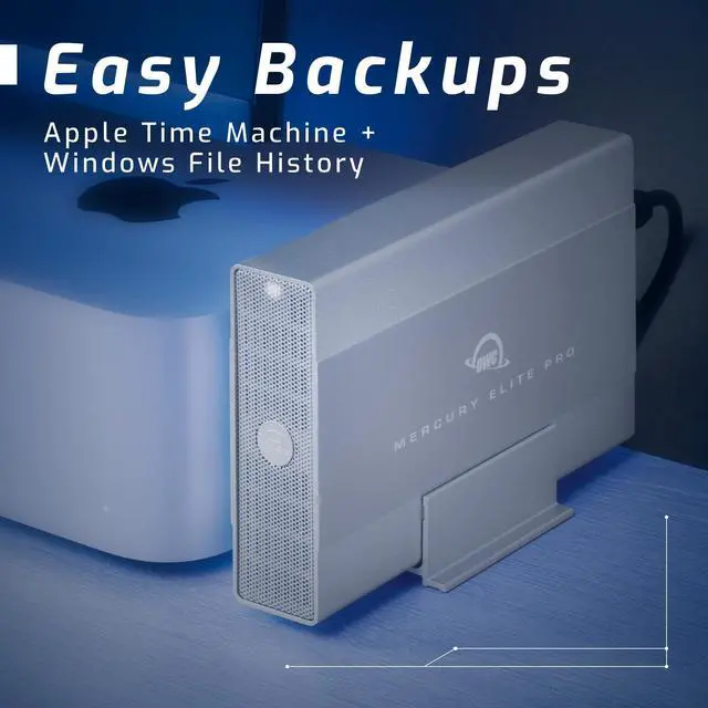 Alt view image 5 of 5 - OWC Mercury Elite Pro External Hard Drive Enclosure for 3.5 Inch SATA Drives, USB 3.2 Gen 1 Connection with 5Gb/s, Up to 20TB Capacity HDD Enclosure with Power Adapter