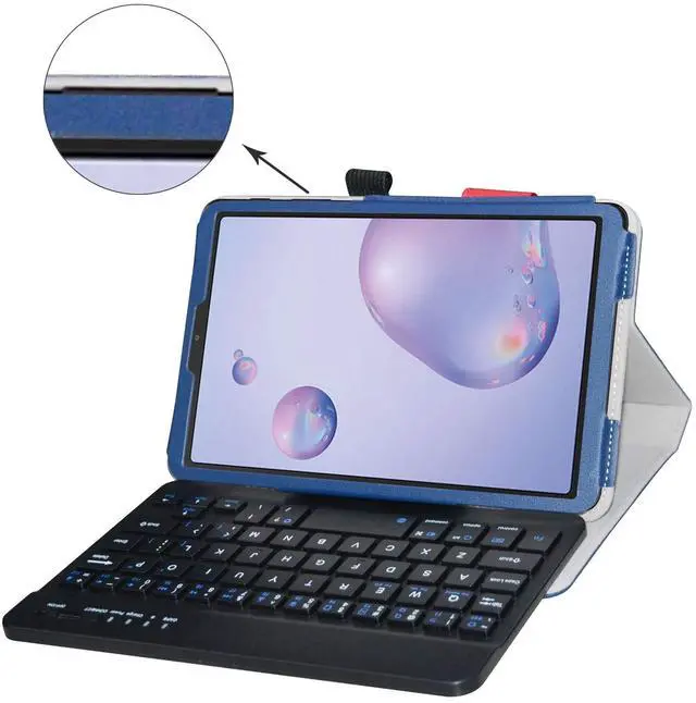 Alt view image 2 of 5 - Bige for Galaxy Tab A 8.4 2020 Keyboard Case,PU Leather Cover with Romovable Keyboard for Samsung Galaxy Tab A 8.4 2020 Model SM-T307 (Verizon/T-Mobile/Sprint/AT&T) Tablet,Blue