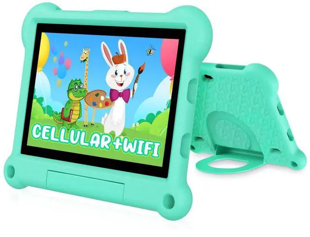 Main image of ADREAMER Kids Tablet 10 inch Android 13 Toddler Tablet Octa Core 64GB, Cellular+WiFi+GPS, with Parental Control, Pre-intalled iWaWa, EVA Case, 10-Hrs Battery, HD Display.