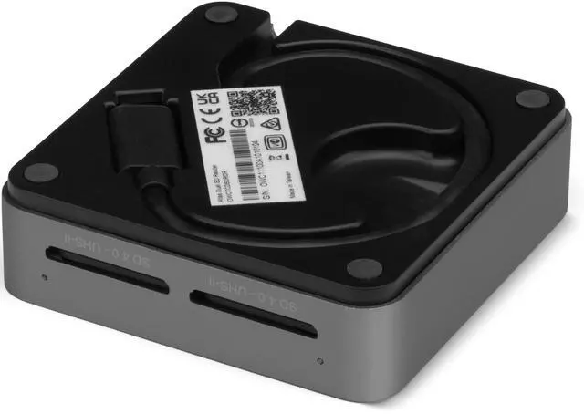 Alt view image 5 of 5 - OWC Atlas Dual SD-Slot SDXC UHS-II Card Reader - Bus Powered by USB-C - Compatible with Mac/Windows/iPad/Chrome OS