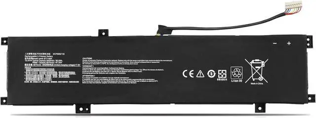 Main image of HBFVG BTY-M55 925QA055H 4ICP5/63/133 Laptop Battery Replacement for MSI Alpha 15 A3DDK A4DEK B5EEK B5EX Alpha 17 B5EEK Pulse GL66 12UGK Sword 15 A11UG Series (15.4V 90Wh)