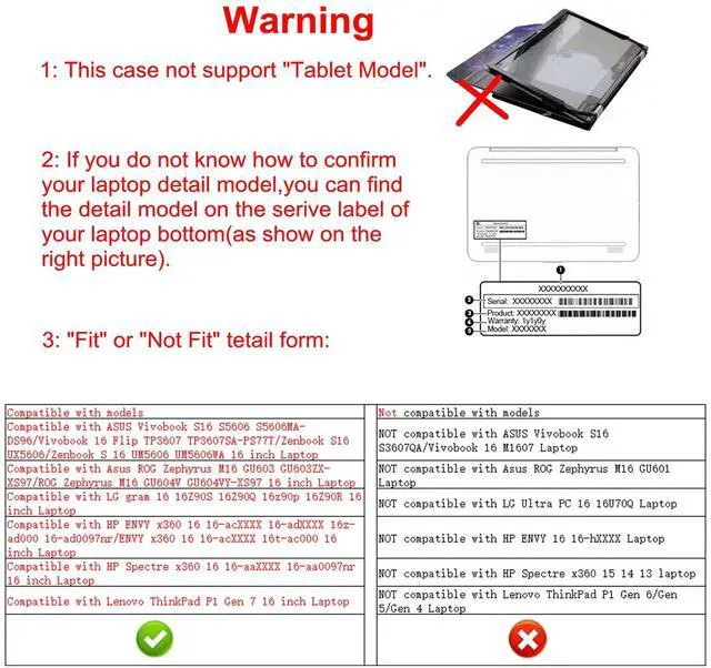 Alt view image 2 of 5 - Alapmk Protective Case for HP OmniBook X Flip 16 16-arXXXX/OmniBook X Flip 16 16-asXXXX/OmniBook 7 Flip 16 16-auXXXX,Case for ASUS Vivobook S16 S5606 S5606MA-DS96/Vivobook 16 Flip TP3607,Black
