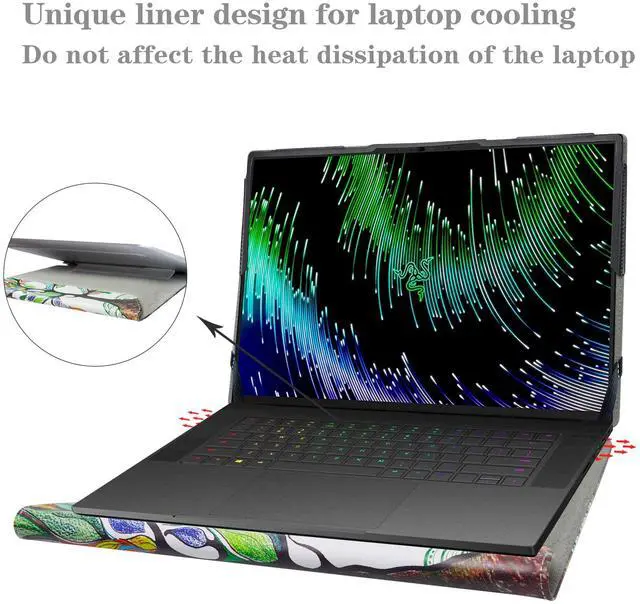 Alt view image 4 of 5 - Alapmk Protective Case for LG Gram Pro 16 16Z90SP & Envy x360 16 16-acXXXX 16t-ac000/ENVY x360 16-adXXXX 16-ad0097nr & ThinkPad P1 Gen 7 & Swift Edge 16 SFE16-42/Swift Go 16 SFG16-72T 16",Love Tree