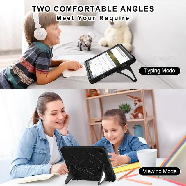 Alt view image 4 of 5 - Auizotl Case for Galaxy Tab A9 Plus Samsung Galaxy Tab A9 Plus 11 inch Case 2023 Samsung Tablet with Screen Protector Stand Thickned Cornor Protection Samsung Tab A9+ Cover, Black Black