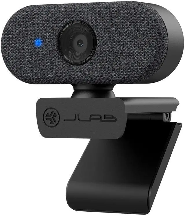 Main image of JLab Go Cam USB HD Webcam, Black, 1080P/30 FPS, 2.1 Megapixels, Minimalist Portable Set-up, Omni-Directional Microphone, Compatible with PC, Mac and Chromebook