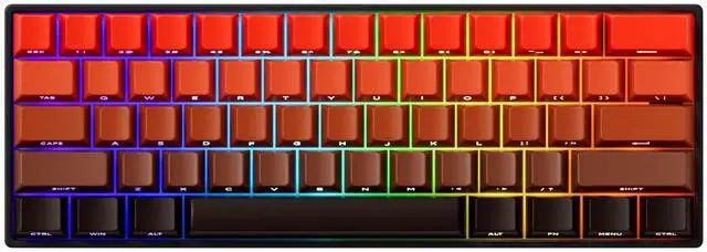 Alt view image 4 of 5 - MONSGEEK FUN60 Pro Rapid Trigger Gaming Keyboard 8k SP Magnetic Switch HE Keyboard Wired 60% Blaze Gradient Shine-Through (Glare Magnetic Switch)
