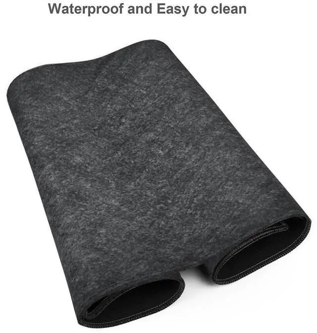 Alt view image 5 of 5 - AQQA 3XL Huge Mouse Pads Oversized (48"x24") - Extra Large Gaming XXXXL Mouse Pad for Full Desk - Big Mouse Pad with Non-Slip Rubber Base,Stitched Edge,Desk mat for Laptop,Computer & PC, Dark Grey