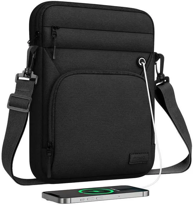 Main image of MoKo 13-14 Inch Laptop Sleeve Bag, Fits MacBook Air 13/13.3/13.6 Inch M2/M3, MacBook Pro 13/14 Inch M1/M2/M3, Surface Pro 9/8 13", Multifunctional Bag with Shoulder and Headphone Port, Black