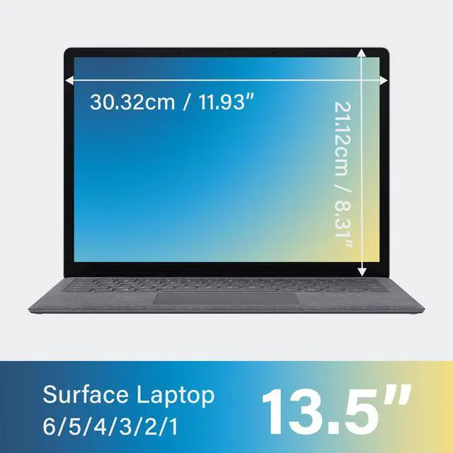 Alt view image 5 of 5 - SenseAGE Magnetic Privacy Screen Protector for Surface Laptop 13.5 inch (6/5/4/3/2/1), Easy On/Off Privacy Filter, Anti Blue Light Glare, Notebook Privacy Screen Filter, Compatible with Surface Laptop