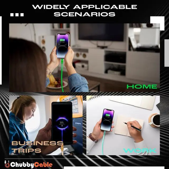 Alt view image 5 of 5 - chubbycable Chubby 2.0 Anodized Version - 240W USB C Cable Reflective Shine Charge Cable Silicone Fast Charging Cable, Dark Blue, Type C to Type C, 3.3FT