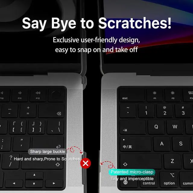 Alt view image 5 of 5 - Tuiklol for M4 MacBook Pro 16 inch Case 2024 2023 2022 2021 Release A3404 A3186 M3 A2991 M2 A2780 M1 A2485 Pro/Max Chip,Protective Hard Shell Cover with Keyboard Cover,Gary