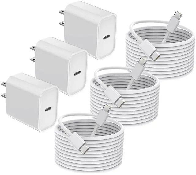 Main image of iPhone 16/15 Charger Fast Charging 20W USB Type C Charger Block 3Pack C Chargers Fast Charging Cord 10FT Long Charger Cable for iPhone16/16 Plus/16 Pro/16 Pro Max,iPhone 15,iPad Pro 12.9"/11",iPad Air