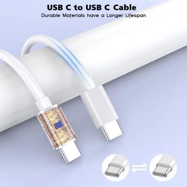 Alt view image 4 of 5 - iPhone 16/15 Charger Fast Charging 20W USB Type C Charger Block 3Pack C Chargers Fast Charging Cord 10FT Long Charger Cable for iPhone16/16 Plus/16 Pro/16 Pro Max,iPhone 15,iPad Pro 12.9"/11",iPad Air