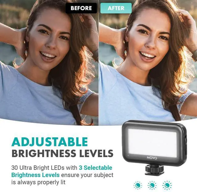 Alt view image 3 of 5 - Movo Tablet Vlogging Kit for iPad - iPad Vlogging Kit with Tablet Holder, Compact Tripod, Microphone, LED Light, Cold Shoe Extension - YouTube Starter Kit with iPad Tripod Mount for Video Recording