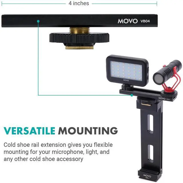 Alt view image 5 of 5 - Movo Tablet Vlogging Kit for iPad - iPad Vlogging Kit with Tablet Holder, Compact Tripod, Microphone, LED Light, Cold Shoe Extension - YouTube Starter Kit with iPad Tripod Mount for Video Recording