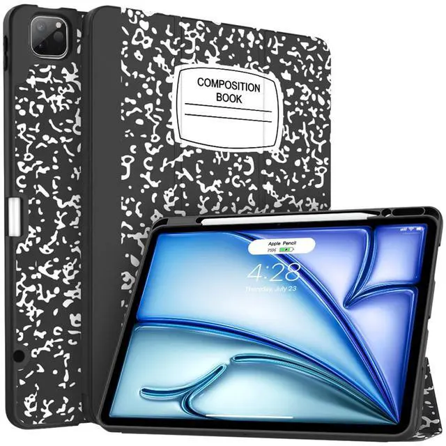 Alt view image 2 of 5 - Soke Case for iPad Air 13 Inch M3 2025 & M2 2024, iPad Pro 12.9 6/5th Gen Bundle with Rugged Full-Body Protective Cover for Apple iPad Air 13